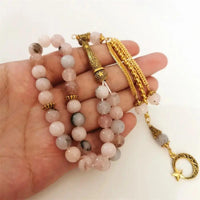 Cherry Blossom (Sakura) Agate Misbah  by Raw Spiritual