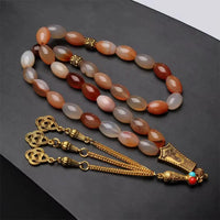 Red Agate (Aqeeq) Misbaha  by Raw Spiritual