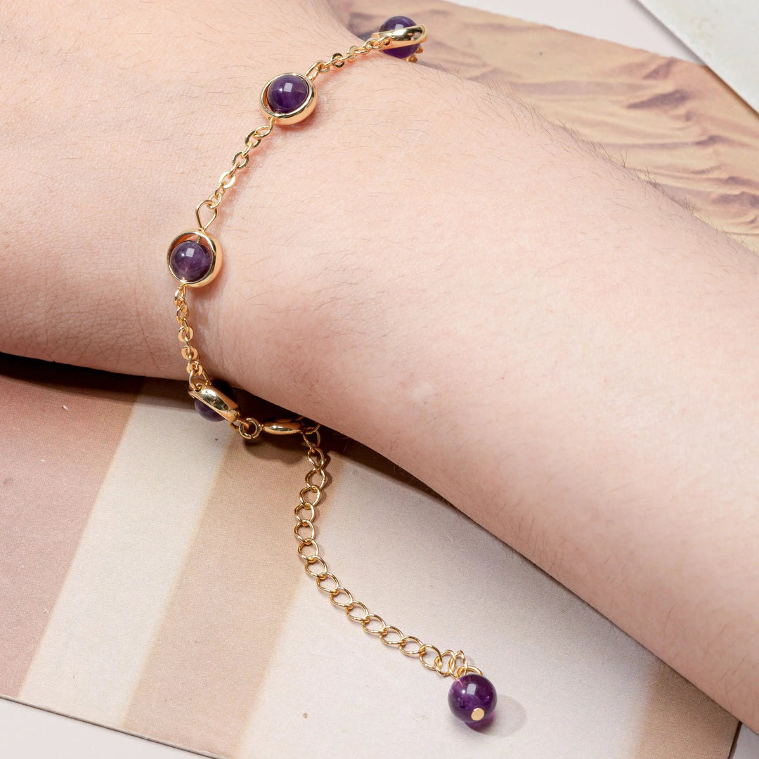 Amethyst Bracelet for Healing  by Raw Spiritual