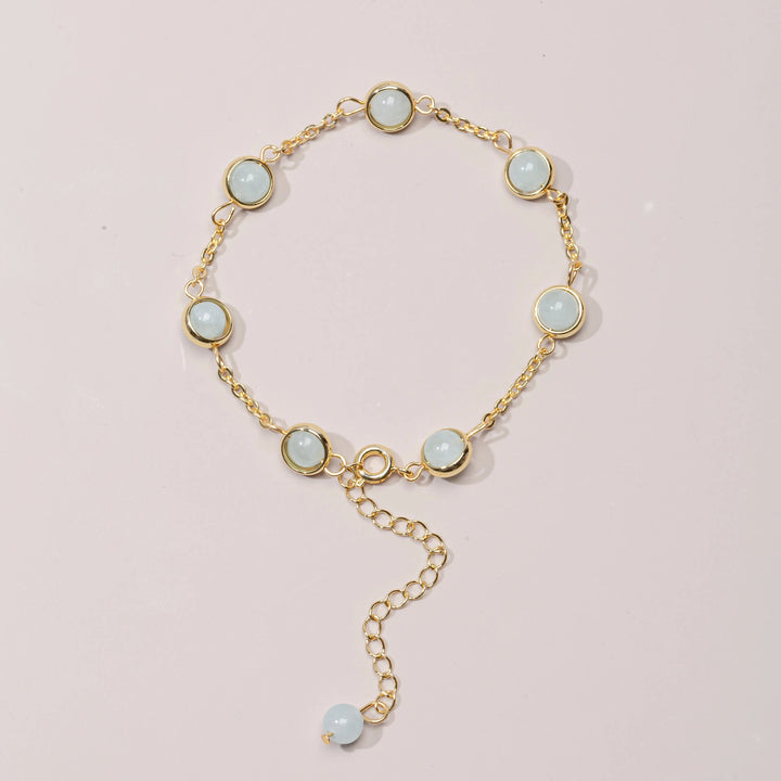 Aquamarine Bracelet for Self Expression  by Raw Spiritual