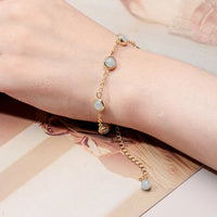 Aquamarine Bracelet for Self Expression  by Raw Spiritual