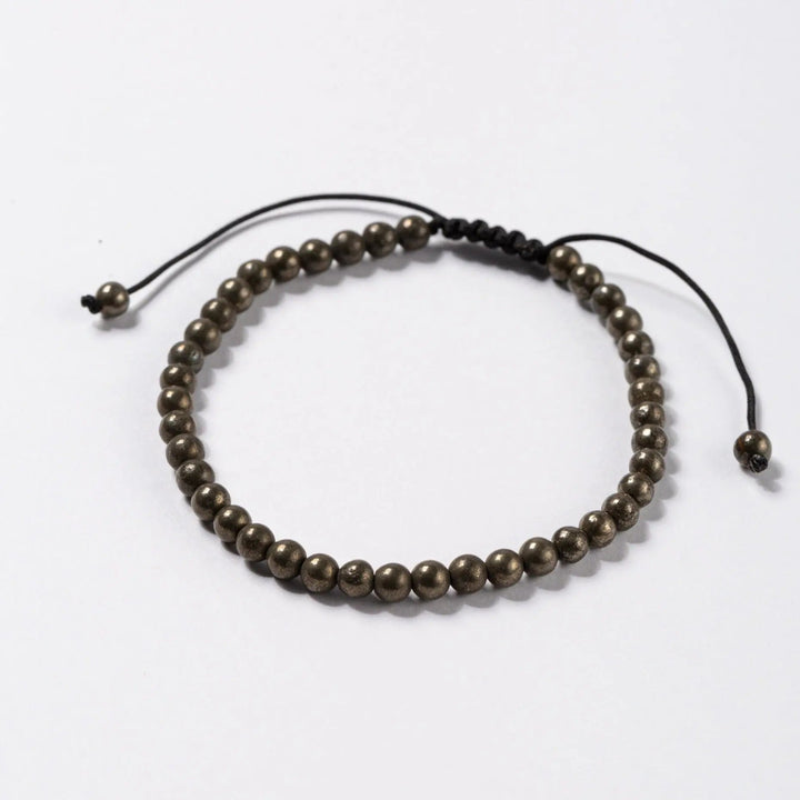 Pyrite Thread Bracelet for Abundance & Wealth  by Raw Spiritual