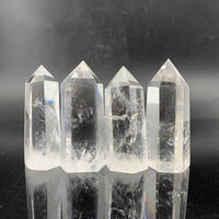 Clear Quartz (Sphatik) Hexagon Point Pencil - Manifestation & Clarity Yiwu Shanmei Jane