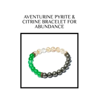 Aventurine, Pyrite & Citrine Bracelet for Abundance - Wealth Magnet  by Raw Spiritual