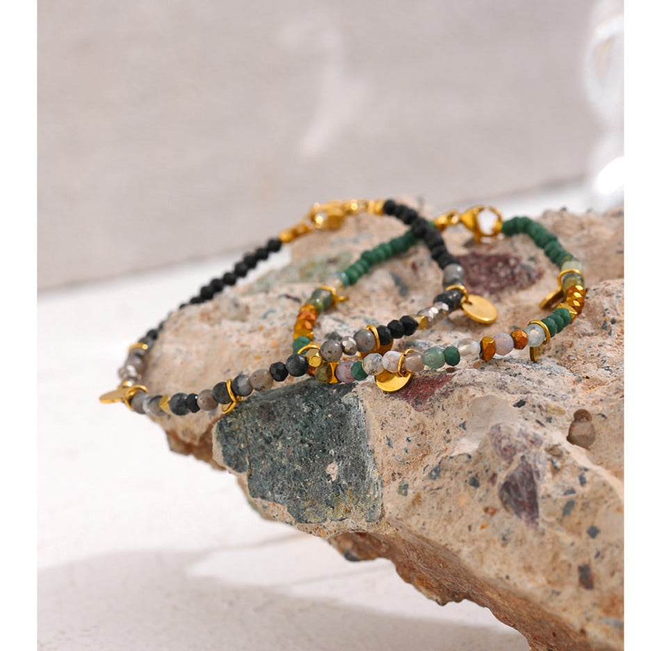 Green Agate (Hakik) bracelet for Growth & Prosperity