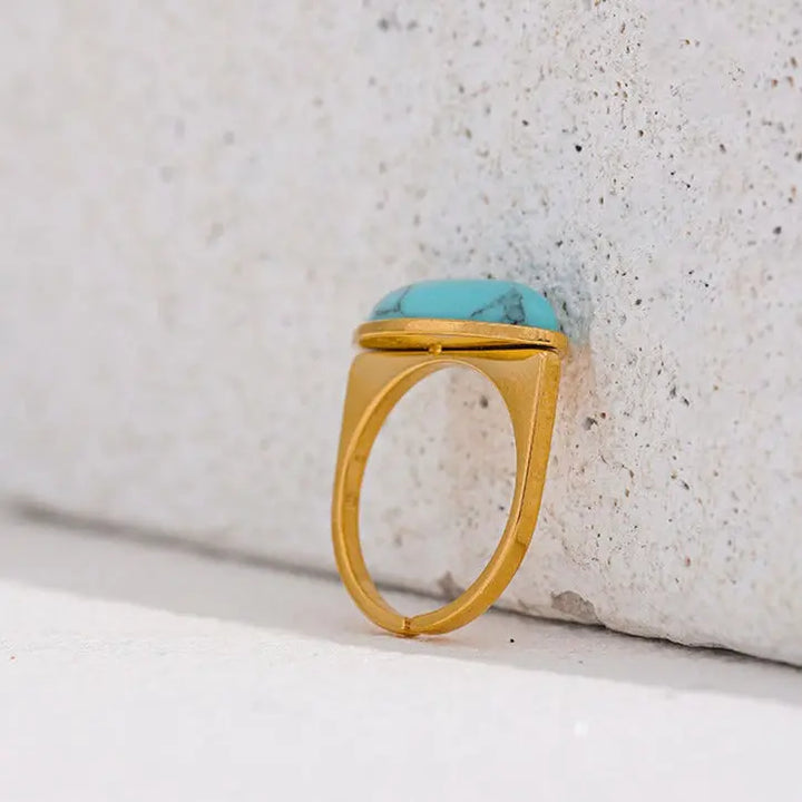 Turquoise Adjustable Ring for Healing & Spiritual Growth Yiwu Jinyou VIMI