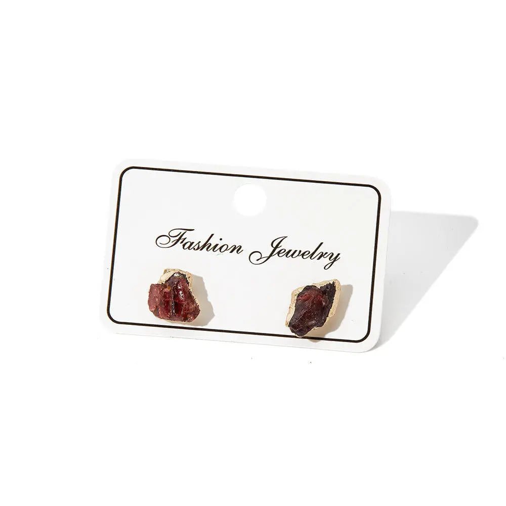 Red Agate (Hakik) Earrings in Stainless Steel for Abundance & Harmony Yiwu Shanmei Jane