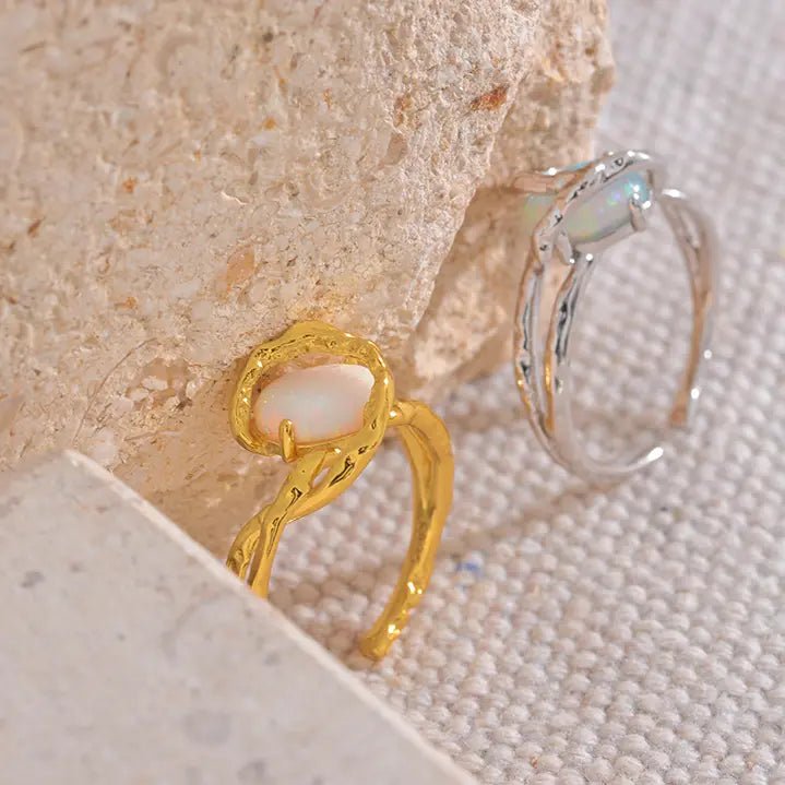 Opal S925 Ring for Balance & Creativity Yiwu Landy Jewelry Summer WU