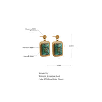 African Turquoise Earrings for Luck & Spiritual Growth Yiwu Landy Jewelry Summer WU