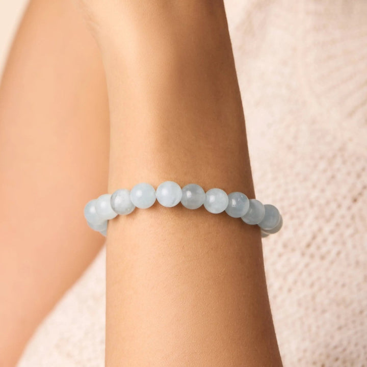 Aquamarine Bracelet for Courage & Communication Yiwu Shanmei Jane