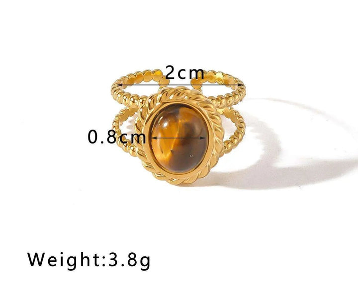 Tiger Eye Ring for Protection & Courage Yiwu Landy Jewelry Summer WU