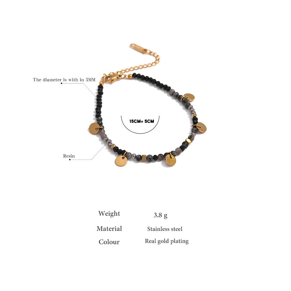 Black Agate (Hakik) bracelet for Growth & Prosperity