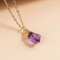 Amethyst Pendant in S925 Chain Yiwu Shanmei Jane
