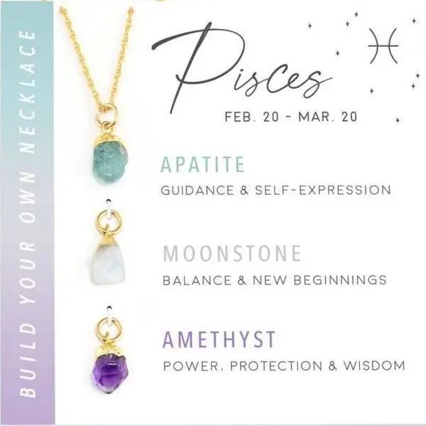 Raw Stone Zodiac Pendant Set  by Raw Spiritual