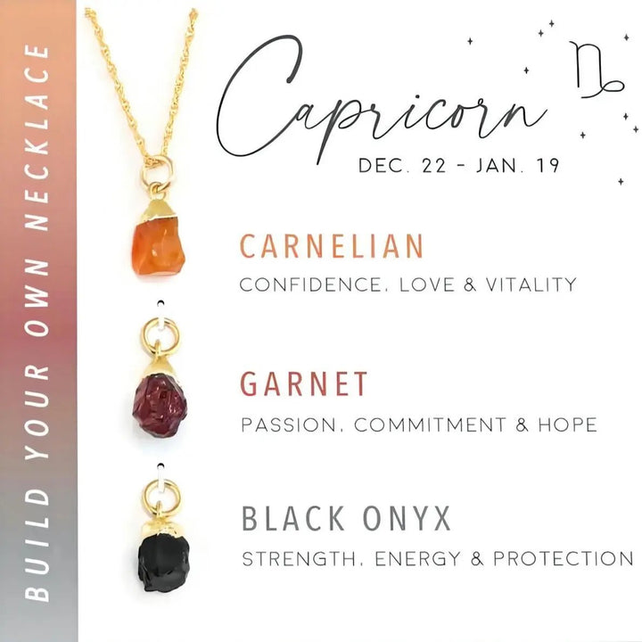 Raw Stone Zodiac Pendant Set  by Raw Spiritual