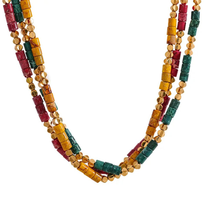 Red Emperor Stone Necklace for Strength & Protection Yiwu Jinyou VIMI