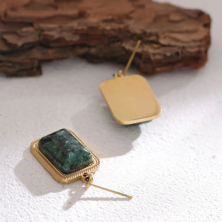 African Turquoise Earrings for Luck & Spiritual Growth Yiwu Landy Jewelry Summer WU