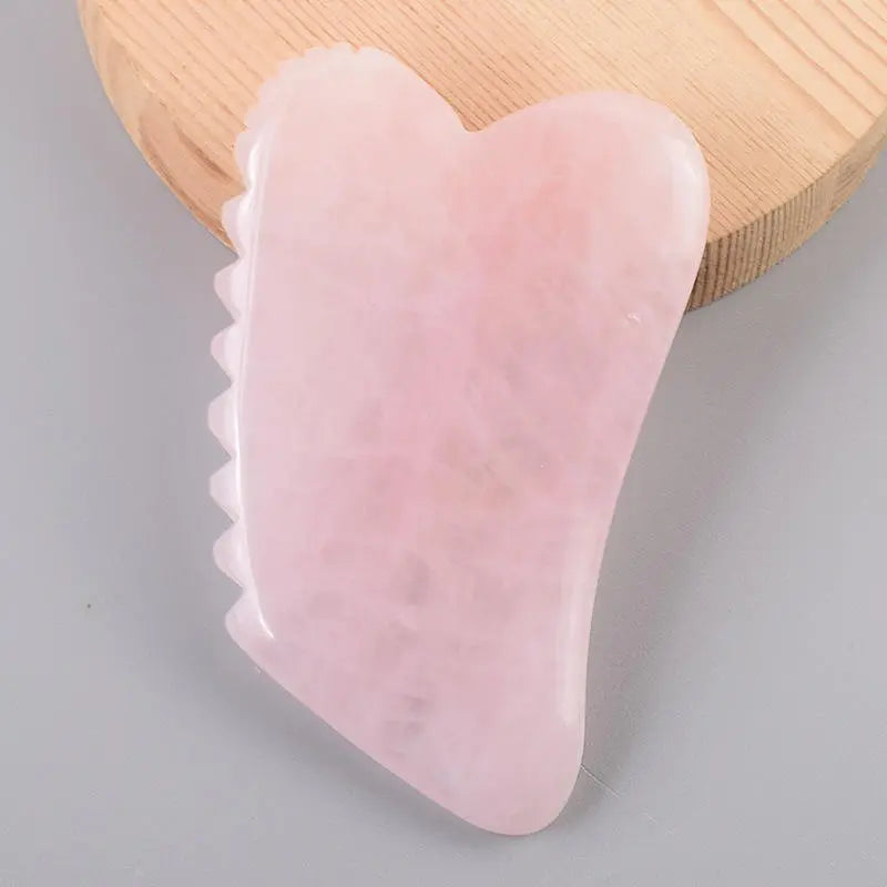 Rose Quartz Gua Sha Scraper Face Massager Yiwu Shanmei Jane