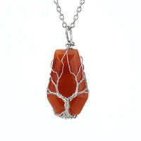 Red Carnelian Pendant Necklace for Passion & Relationships Yiwu Shanmei Jane