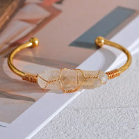 Citrine Cuff Bangle For Wealth & Prosperity Yiwu Shanmei Jane