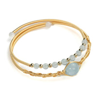 Aquamarine bangle Yiwu Shanmei Jane