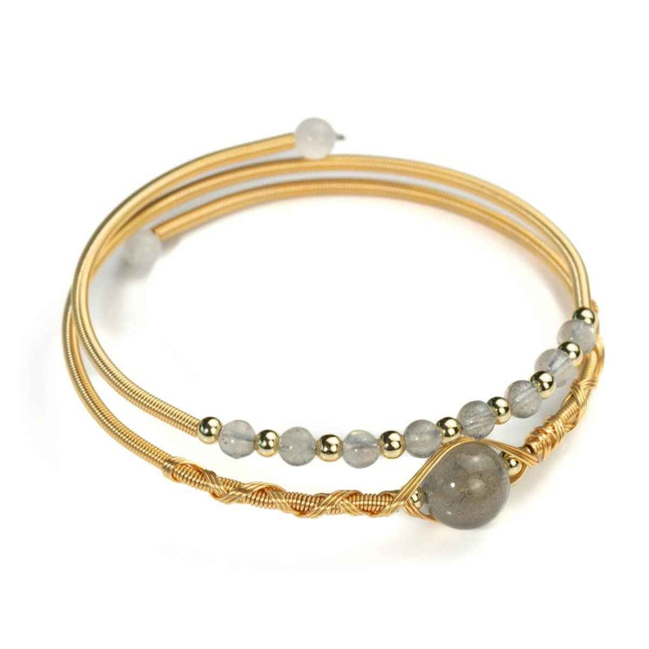 Labradorite Bangle for Transformation & Spiritual growth