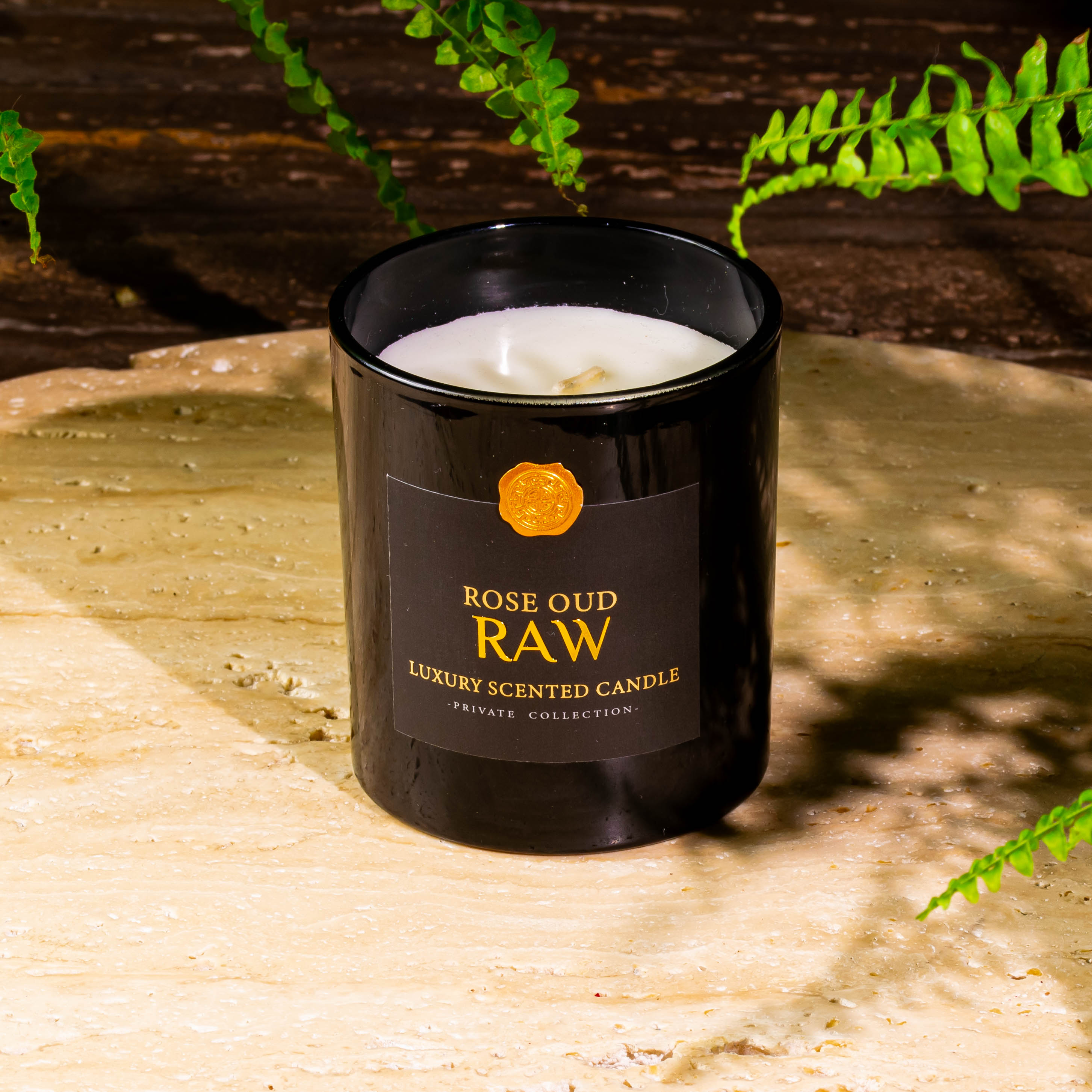 Premium Aromatherapy Soy Wax Gift Candle in Rose Oudh for Focus & Meditation
