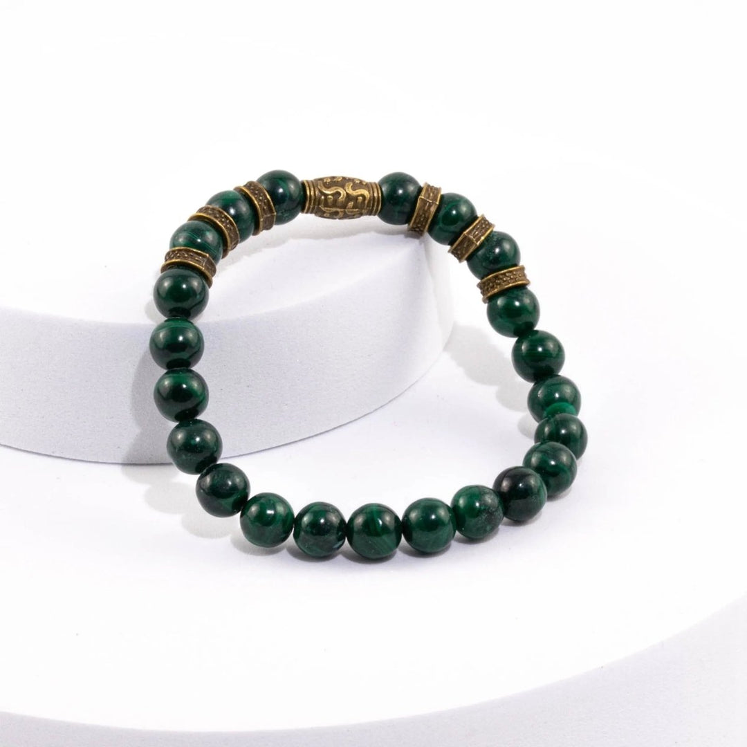 Malachite Bracelet for Change and Transformation Yiwu Shanmei Jane