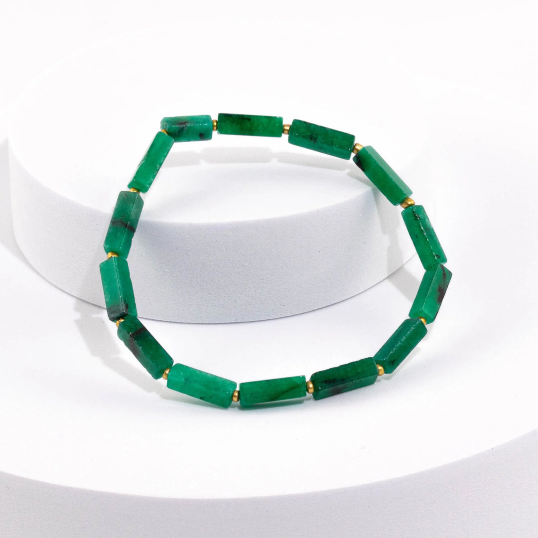 African Jade (Grossular Garnet) Bracelet for Positivity & Abundance Yiwu Shanmei Jane