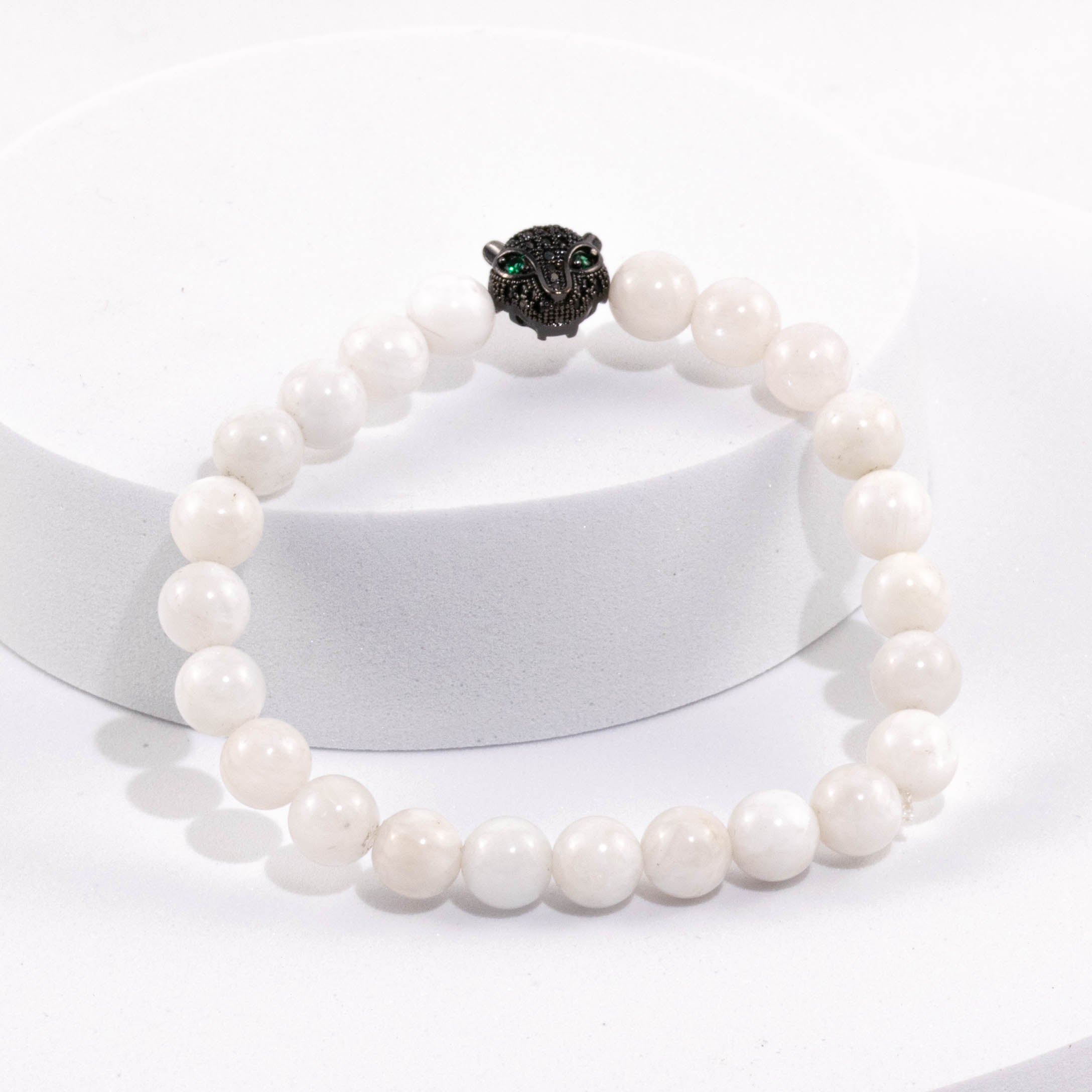 Moonstone Bracelet with Animal charm for Growth & Balance
