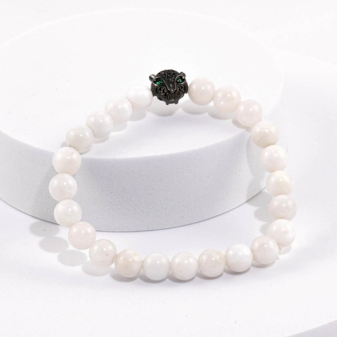 Moonstone Bracelet with Animal charm for Growth & Balance Yiwu Shanmei Jane