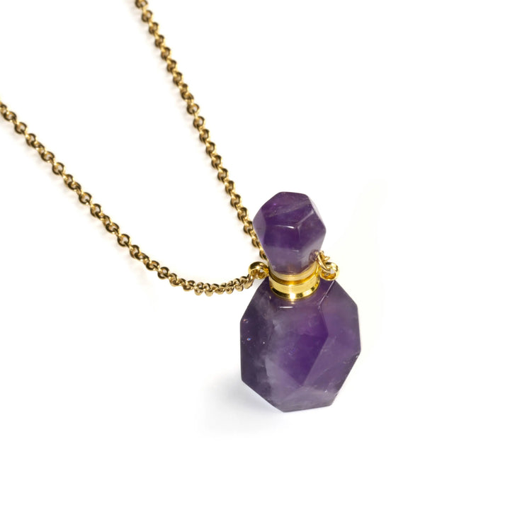 Amethyst Perfume Bottle Necklace Yiwu Shanmei Jane