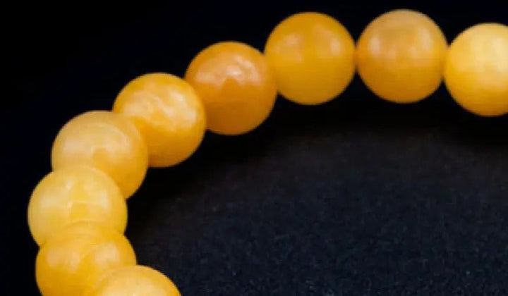 Yellow Jade Bracelet for Positivity & Abundance Yiwu Shanmei Jane