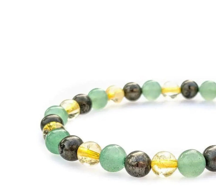 Aventurine, Pyrite & Citrine Bracelet for Abundance - Money Magnet Yiwu Shanmei Jane