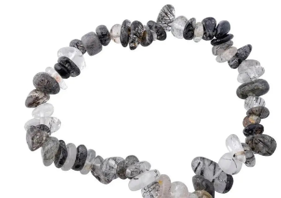 Rutilated Quartz Chip Bracelet for Spiritual Growth & Protection Yiwu Shanmei Jane