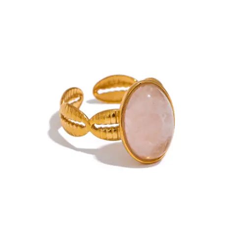 Rose Quartz Ring for Love & Relationships Yiwu Landy Jewelry Summer WU