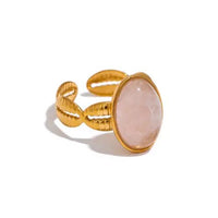 Rose Quartz Ring for Love & Relationships Yiwu Landy Jewelry Summer WU