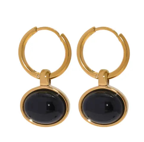 Black Obsidian Earrings for Growth & Protection Yiwu Jinyou VIMI