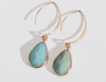 Amazonite "Tianhe" Earrings for Communication and Confidence Yiwu Shanmei Jane