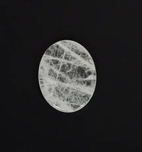 Clear Quartz (Sphatik) Worry Palm Stone - Manifestation & Clarity Yiwu Shanmei Jane