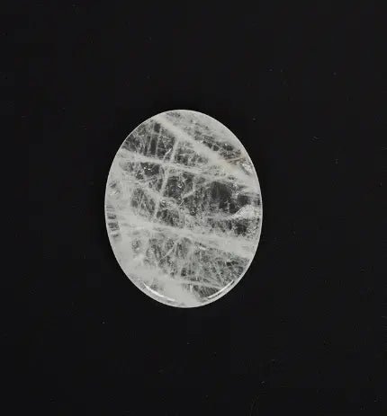 Clear Quartz (Sphatik) Worry Palm Stone - Manifestation & Clarity Yiwu Shanmei Jane