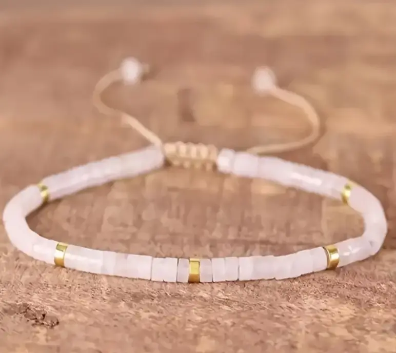 Rose Quartz Braided Bracelet for Love & Relationships  by Raw Spiritual