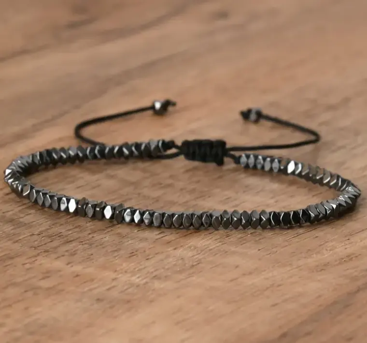Hematite Thread Bracelet for Protection & Grounding  by Raw Spiritual
