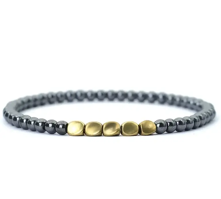 Hematite & Copper Bracelet for Grounding & Luck  by Raw Spiritual