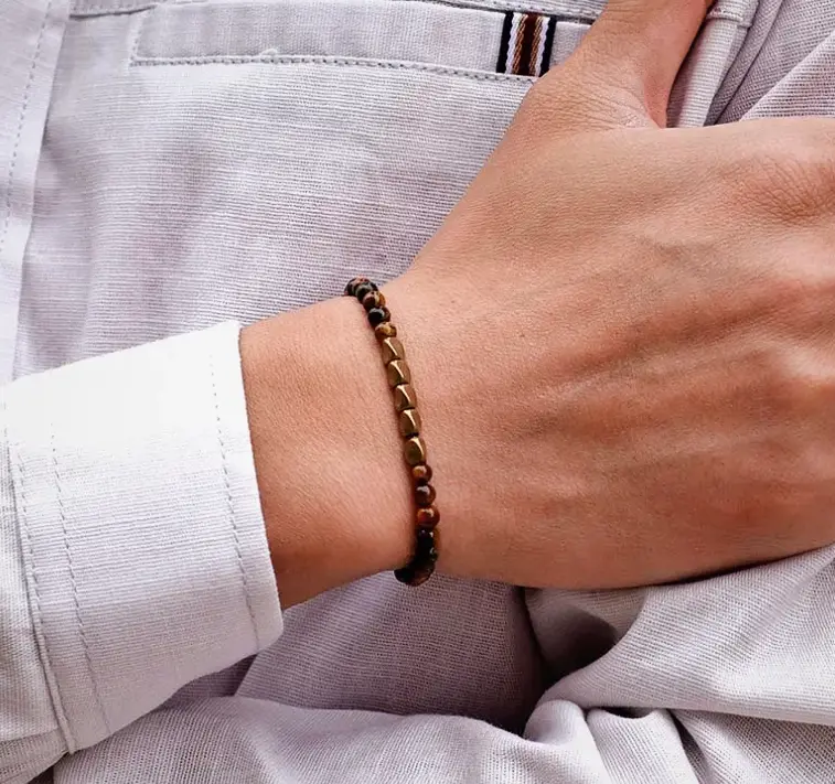 Tiger Eye & Copper Bracelet for Protection & Wellbeing  by Raw Spiritual