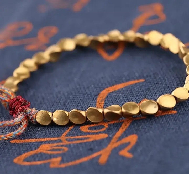 Buddhist Copper Bead  for Stress Relief & Strength  by Raw Spiritual