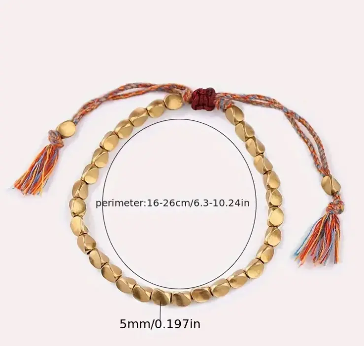 Buddhist Copper Bead  for Stress Relief & Strength  by Raw Spiritual