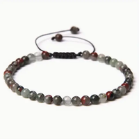 African Blood Jasper Thread Bracelet for Protection & Abundance  by Raw Spiritual
