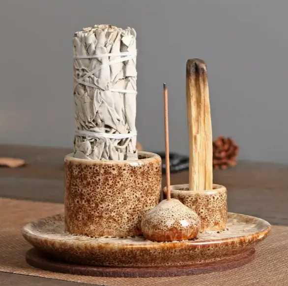 Incense Burner in Leopard Design  by Raw Spiritual