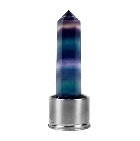 Rainbow Flourite Water Bottle for Focus & Decision Making  by Raw Spiritual